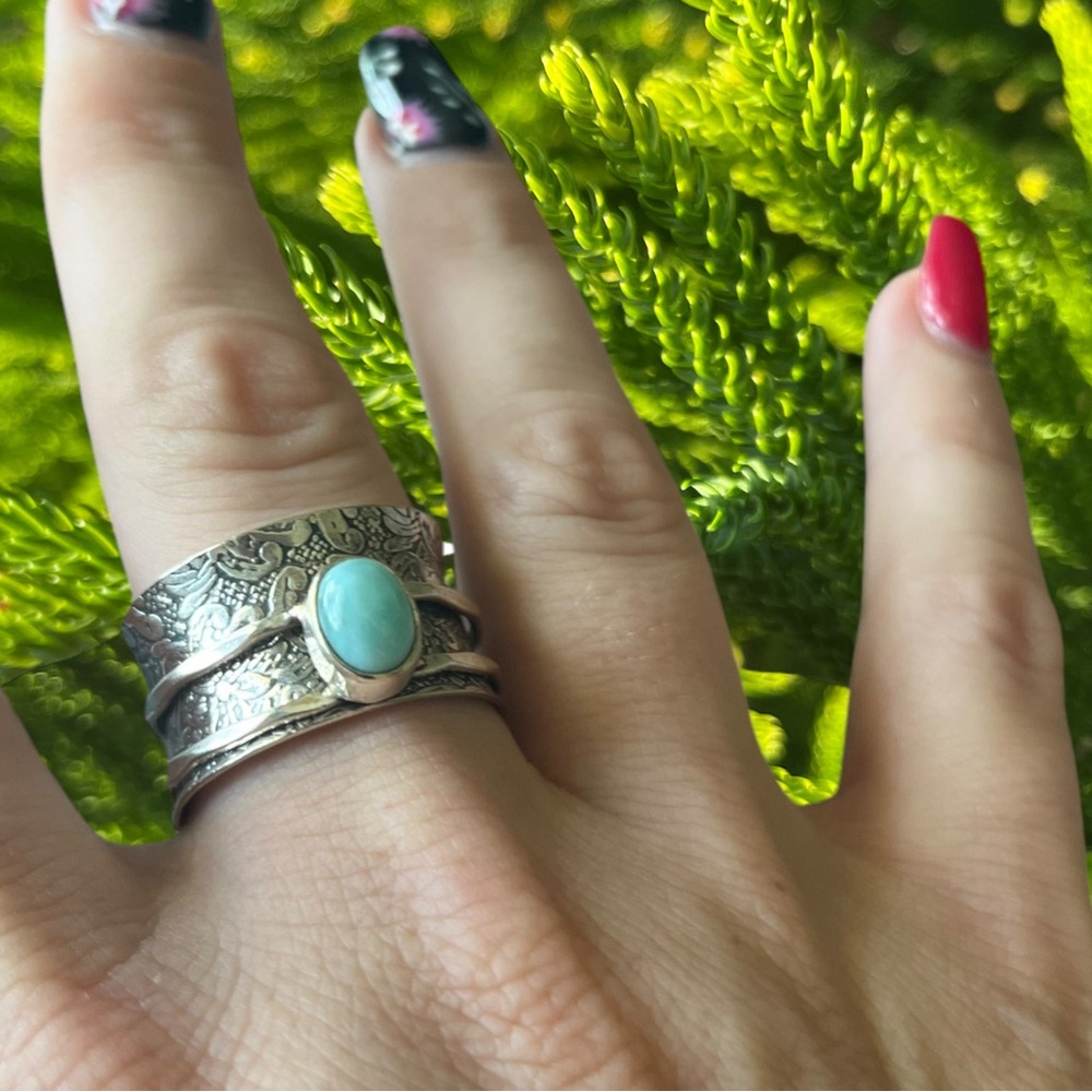Larimar Spinner Ring - image 6
